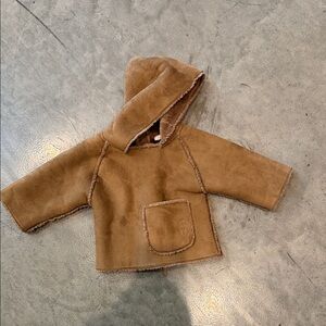 Egg by Susan Cozy Brown Kids Hooded Jacket